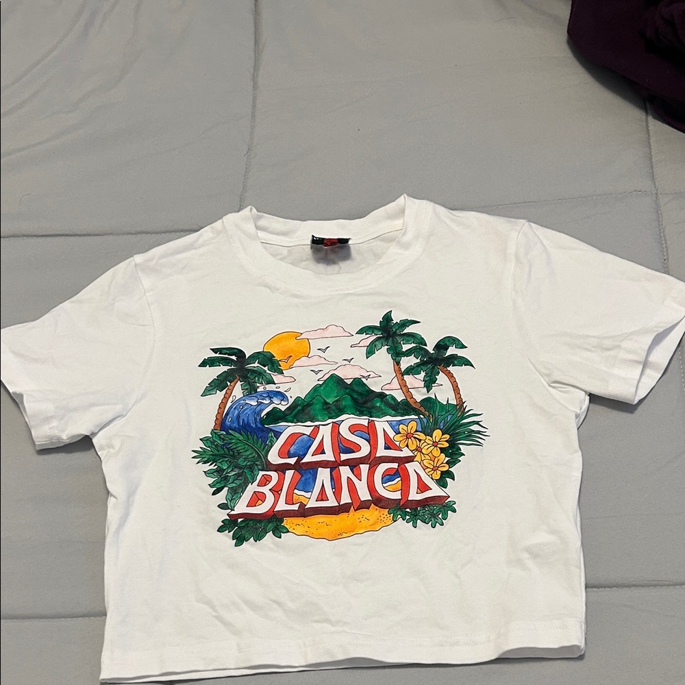 Casablanca White Graphic Tee